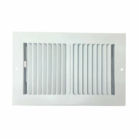 SIERRA GRATES 2 Way Sidewall & Ceiling Register - 6 inch X 12 inch Glacier White TWC612-WHT